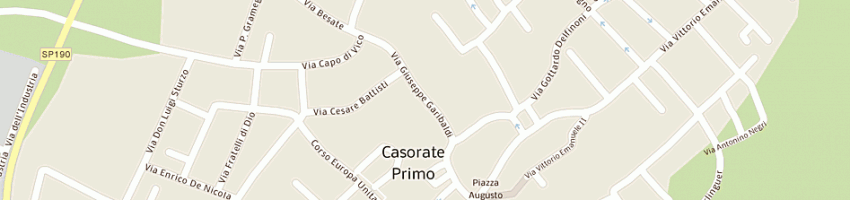 Mappa della impresa ottica gianni fotostudio di ingallinera giovanni a CASORATE PRIMO