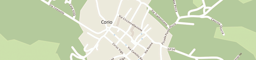 Mappa della impresa carabinieri a CORIO