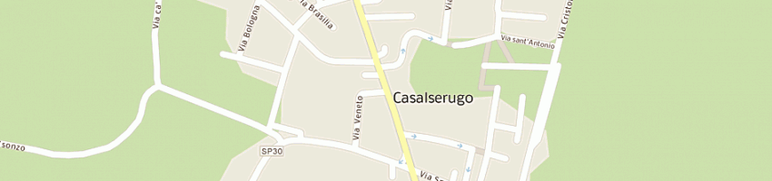 Mappa della impresa scanferla gianni a CASALSERUGO