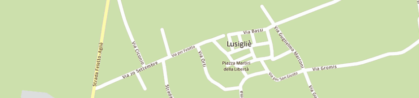 Mappa della impresa municipio a LUSIGLIE 