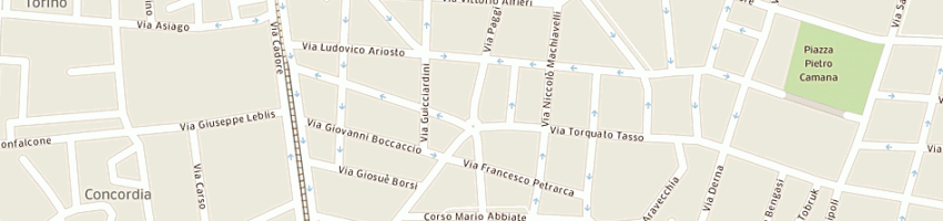 Mappa della impresa cisalpina tours spa a VERCELLI