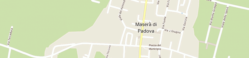 Mappa della impresa poste italiane a MASERA DI PADOVA