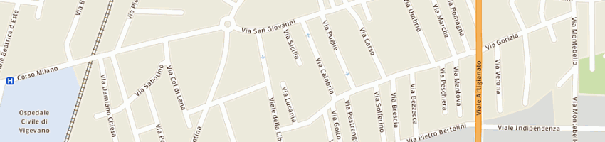 Mappa della impresa tranceria dany di brignoni lina a VIGEVANO