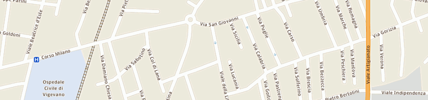 Mappa della impresa asilo nido comunale gusberti a VIGEVANO