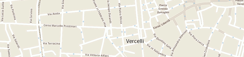 Mappa della impresa bar no smoking cafe' a VERCELLI