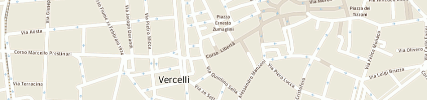 Mappa della impresa pizzeria da pupetta a VERCELLI