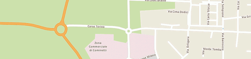 Mappa della impresa ristorante pizzeria il pierrot a VERCELLI