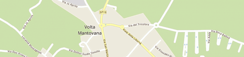 Mappa della impresa confezioni 2000 di piccinini rosella a VOLTA MANTOVANA