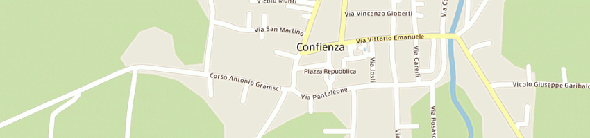 Mappa della impresa municipio a CONFIENZA