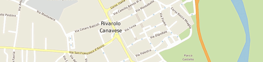 Mappa della impresa cellai sabrina a RIVAROLO CANAVESE