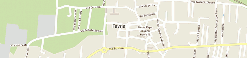 Mappa della impresa scuole elementari a FAVRIA