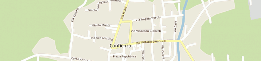 Mappa della impresa poste italiane spa a CONFIENZA