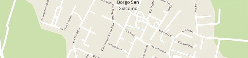 Mappa della impresa master di tosoni maria cristina e c a BORGO SAN GIACOMO