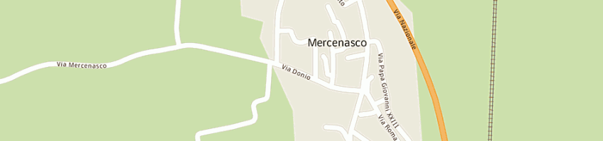 Mappa della impresa mango srl a MERCENASCO