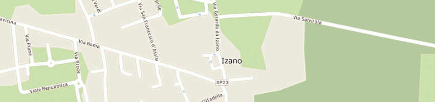 Mappa della impresa municipio a IZANO