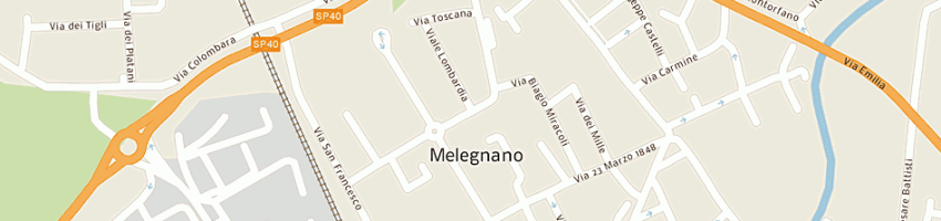 Mappa della impresa municipio a MELEGNANO