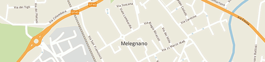 Mappa della impresa tamiazzo pietro a MELEGNANO