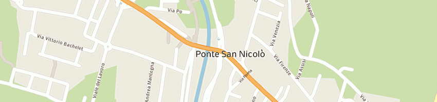 Mappa della impresa bar centrale a PONTE SAN NICOLO 