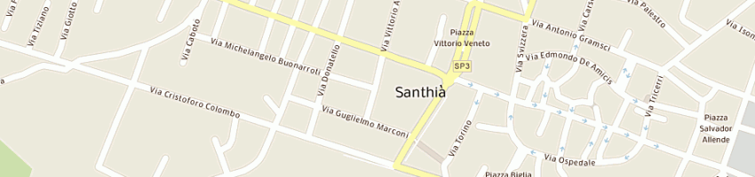 Mappa della impresa municipio a SANTHIA 