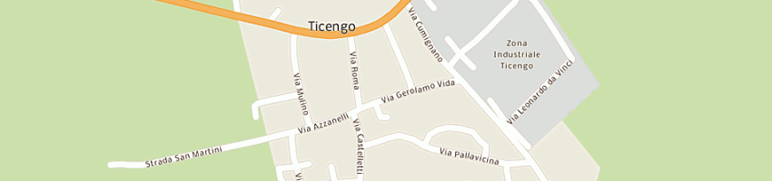 Mappa della impresa trattoria de giuseppe a TICENGO