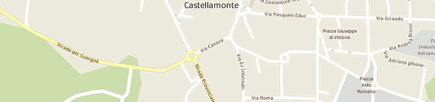 Mappa della impresa servizi italia spa a CASTELLAMONTE