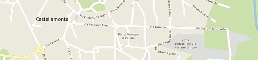 Mappa della impresa pizza gaia di franco angela a CASTELLAMONTE