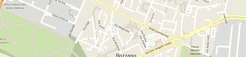 Mappa della impresa azienda sanitaria locale della provincia di milano 2 a ROZZANO