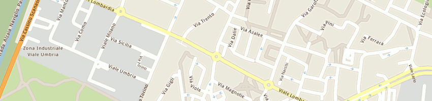 Mappa della impresa autoscuola agenzia piccinelli a ROZZANO