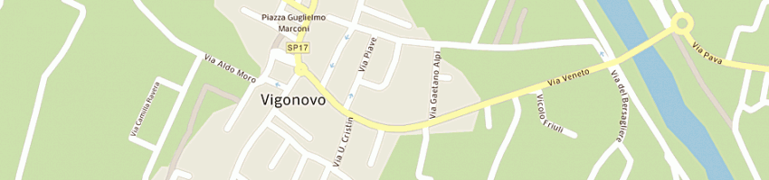 Mappa della impresa multimedia tre srl a VIGONOVO