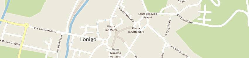 Mappa della impresa farmacia cardi alla colomba d'oro di cardi snc a LONIGO