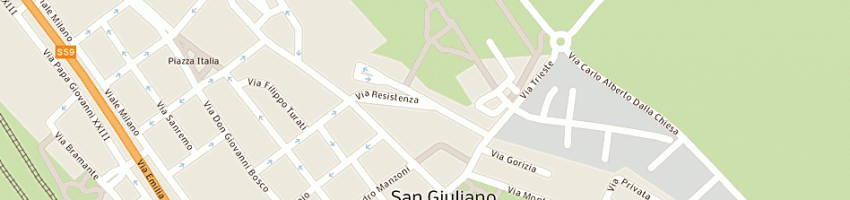 Mappa della impresa pantano santo a SAN GIULIANO MILANESE
