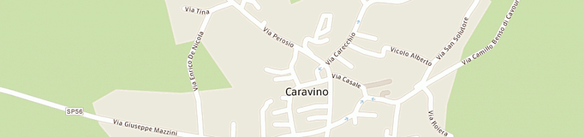 Mappa della impresa comune di caravino a CARAVINO