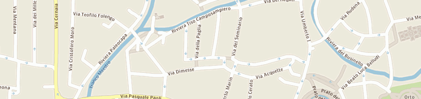 Mappa della impresa centro turistico giovanile veneto a PADOVA