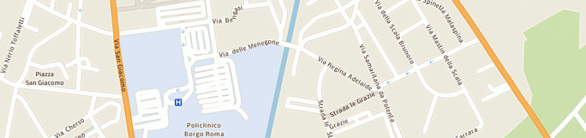 Mappa della impresa centro natatorio delle grazie a VERONA