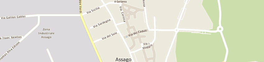Mappa della impresa manzi luciano a ASSAGO