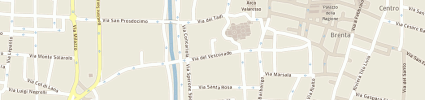 Mappa della impresa parrucchiera sandra di testa alessandra a PADOVA