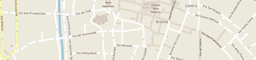 Mappa della impresa l'asola di chinello antonella a PADOVA