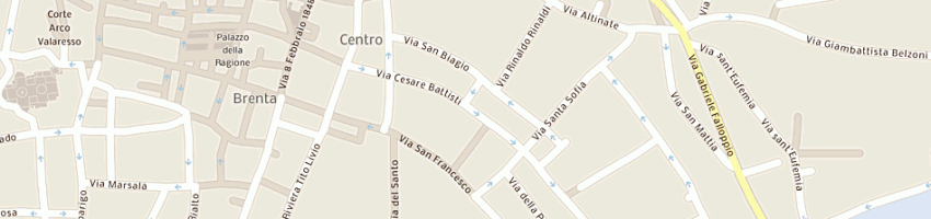 Mappa della impresa agenzia immobiliare battisti a PADOVA