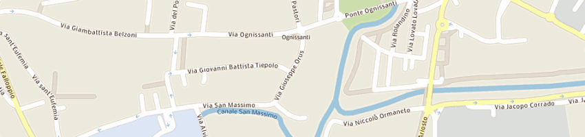 Mappa della impresa parrocchia ognissanti a PADOVA