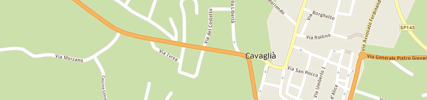 Mappa della impresa carabinieri a CAVAGLIA 