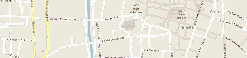 Mappa della impresa architetti associati casoni varotto a PADOVA