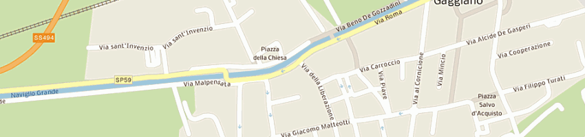 Mappa della impresa areco italia spa a GAGGIANO
