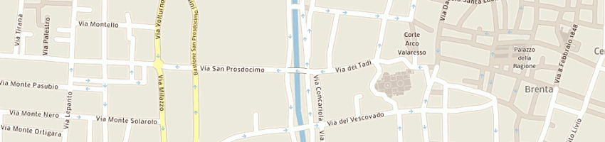 Mappa della impresa meggiorin francesco a PADOVA