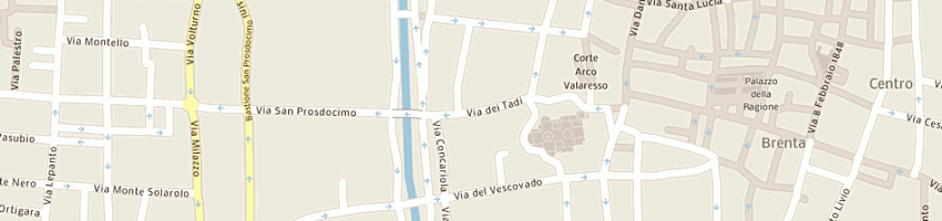 Mappa della impresa laboratorio argenteria oreficeria a PADOVA