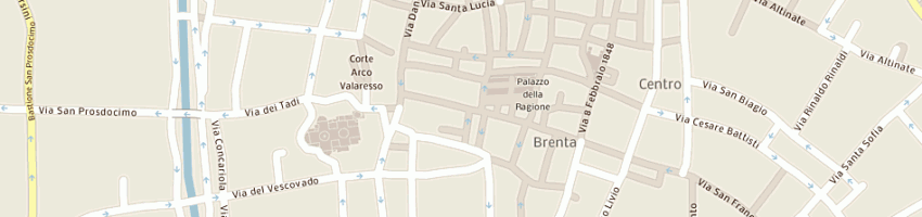 Mappa della impresa panificio bettio sas di mattiello mirella a PADOVA