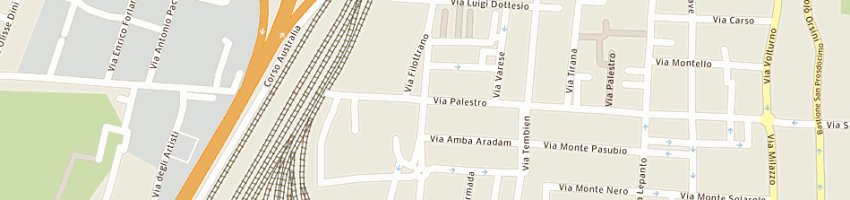 Mappa della impresa tipografia padana a PADOVA