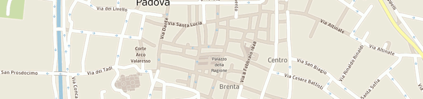 Mappa della impresa mercerie al salone dei flli marchetti a PADOVA