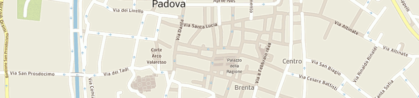 Mappa della impresa vesentini giulio a PADOVA