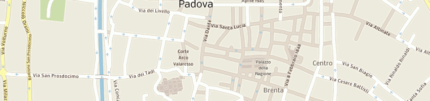 Mappa della impresa merceria lara di fanciullacci lara a PADOVA