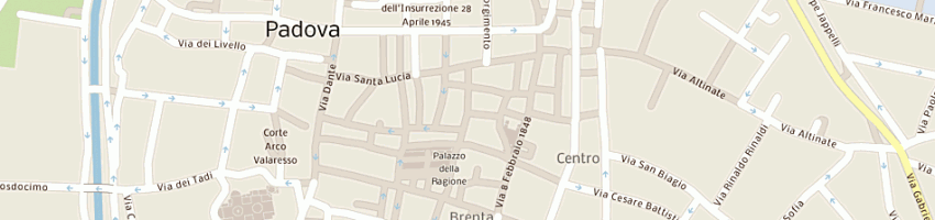 Mappa della impresa farmacia bonazzi franco a PADOVA